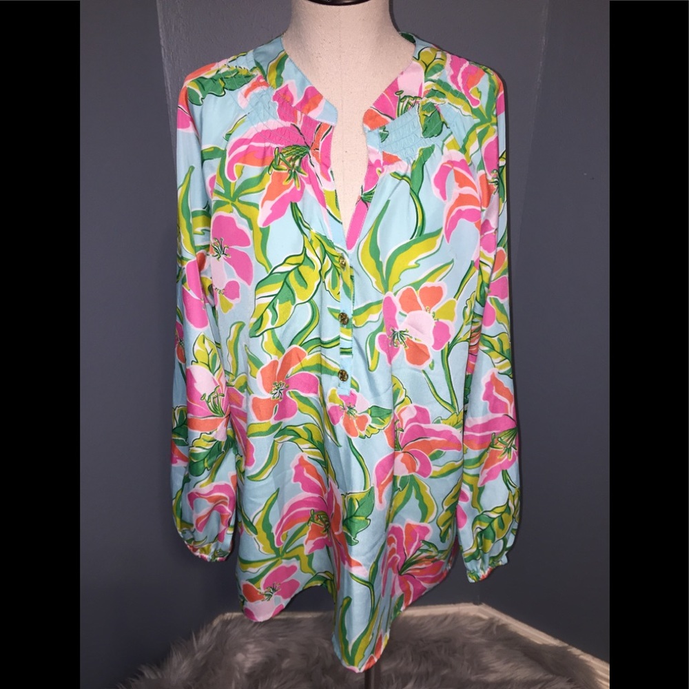 Island Republic Floral Top, Medium